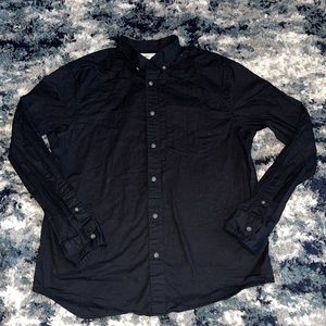 Men’s Large Slim Fit Black Dress Shirt